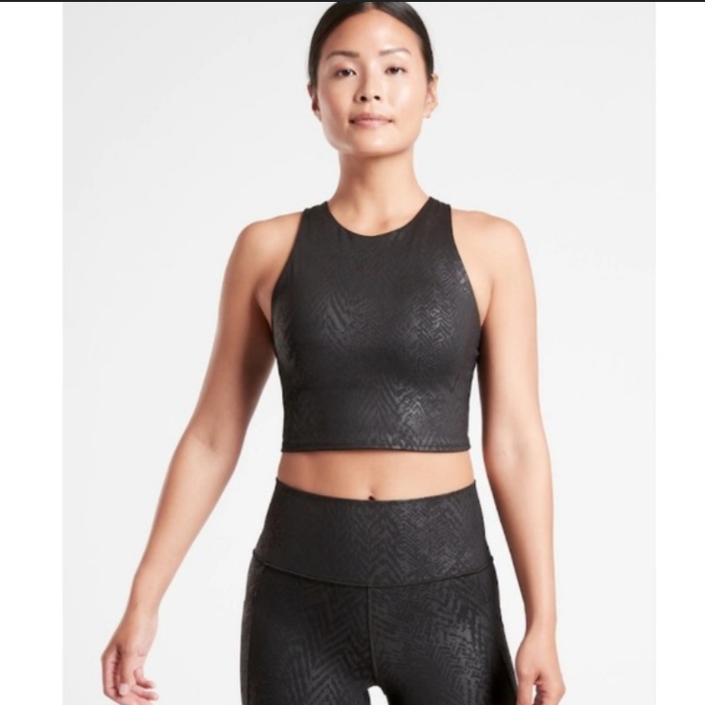 Athleta Conscious Embossed Crop Tank